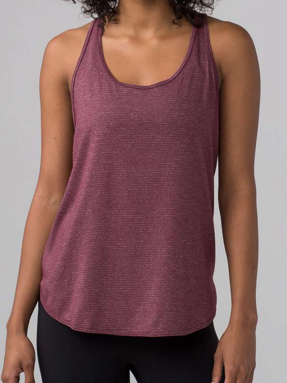Lululemon 105 Singlet Tank - Heathered Bordeaux Drama